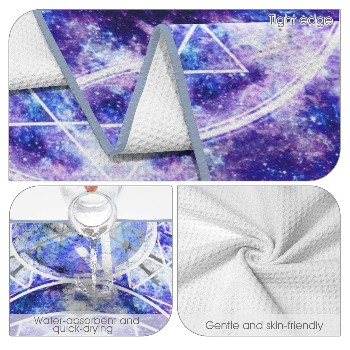 Amen Jin's Katerina's Drcaularian Dragoness Triple Goddess Meditations Waffle Weave Bath Towel 29" x 58" | Ships from USA