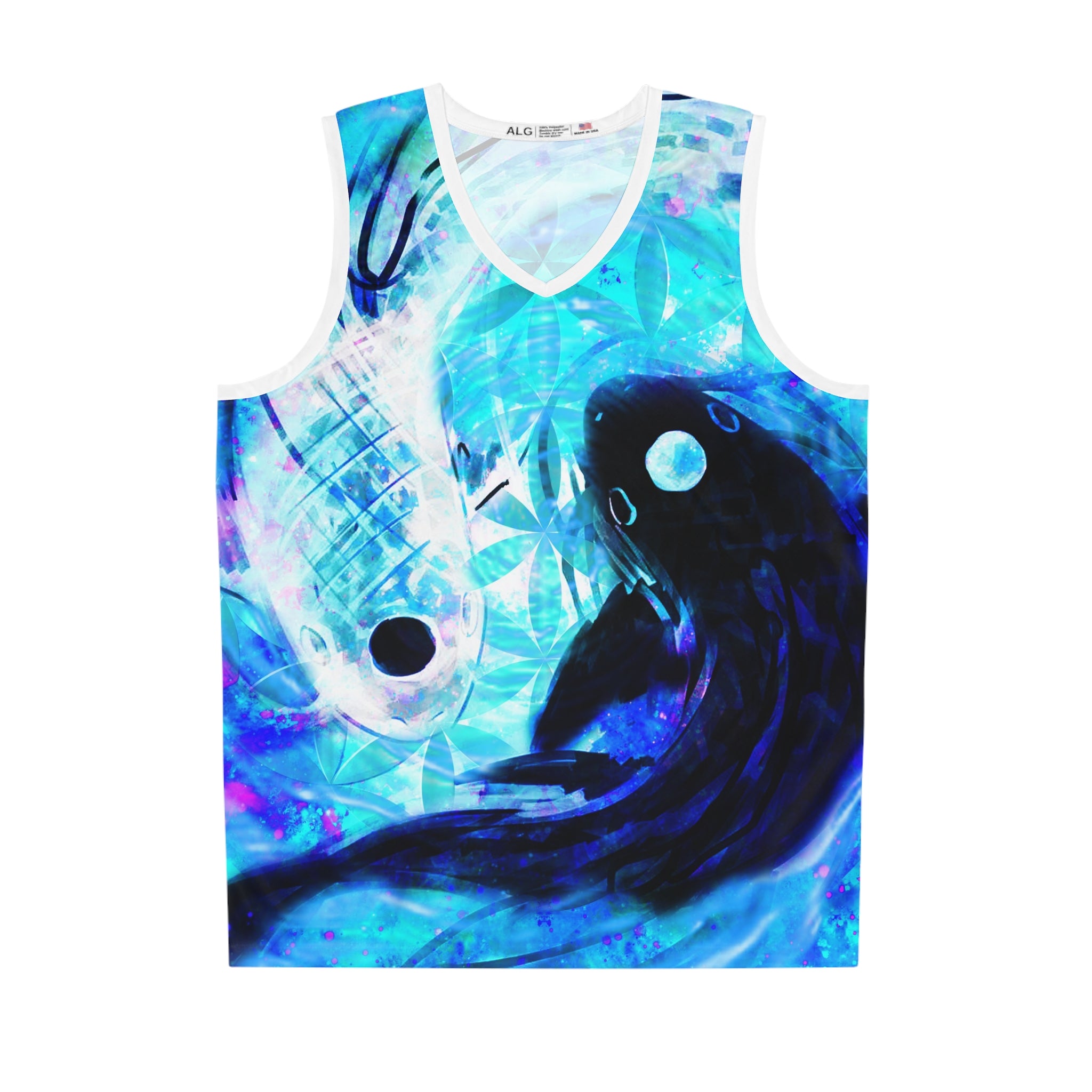 Amen Jin's Memories of Yesterday Koi Meditations Basketball Jersey