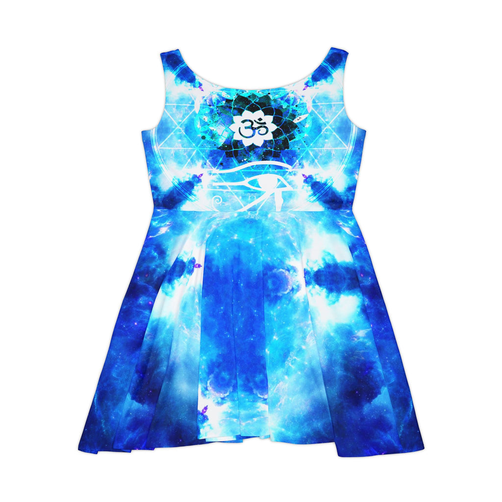 Amen Jin's Mandala of Dragon Fire Fairy Om Meditations Women's Skater Dress