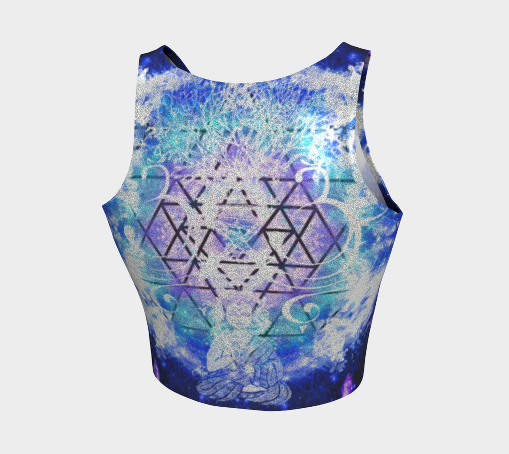 Amen Jin's Katerina's Eros & Psyche Buddha Meditations Athletic Crop Top