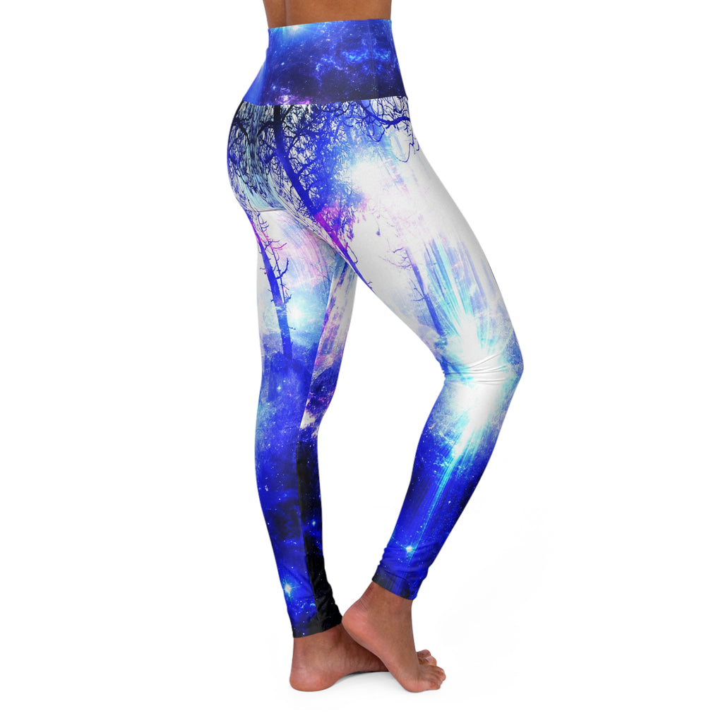 Iridescent Mystic Night Dreams High Waisted Yoga Leggings