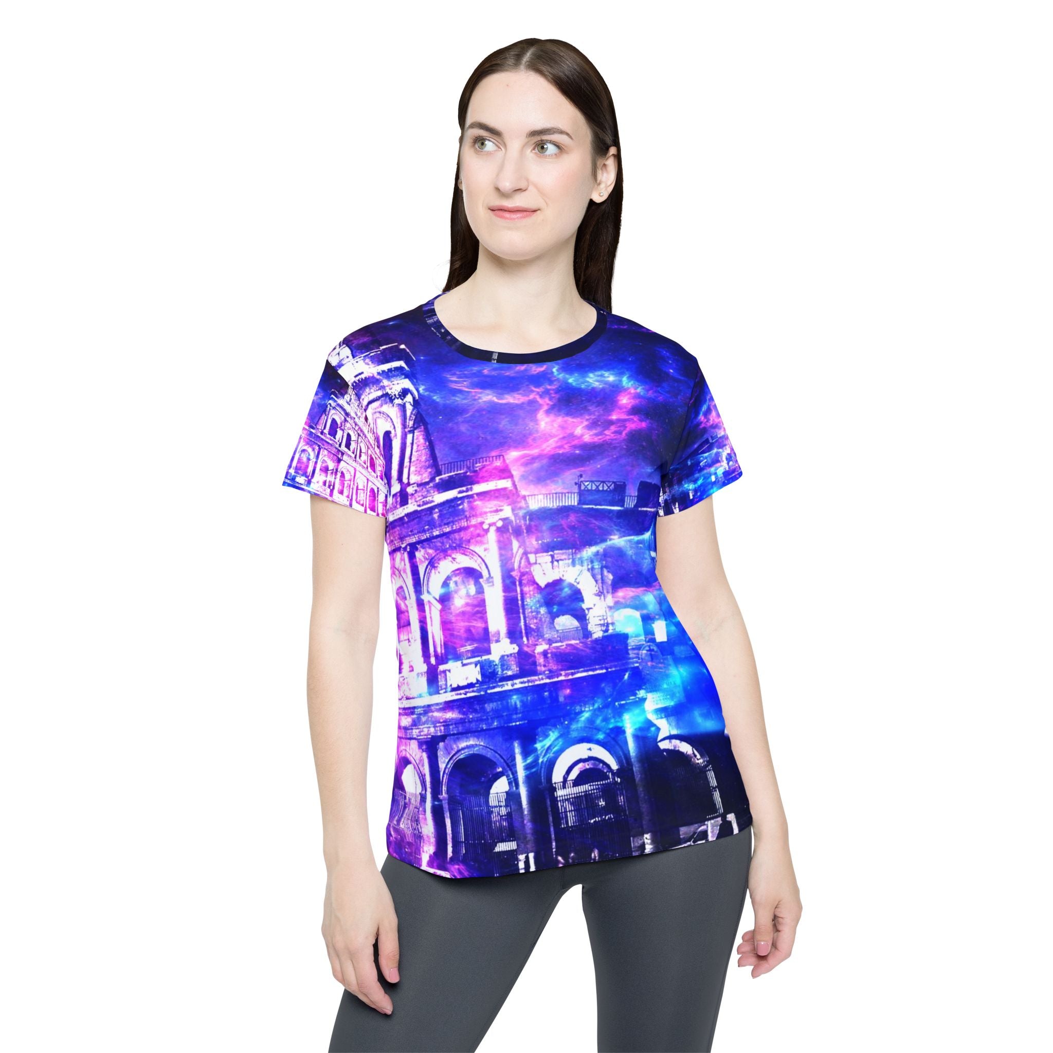 Amethyst Dreams of Roman Patterns Past Women's Sports Jersey