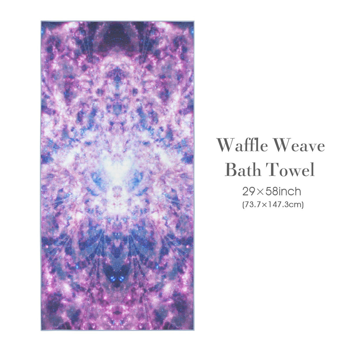 Katerina's Through Time & Space Desires Waffle Weave Bath Towel 29" x 58" | Ships from USA
