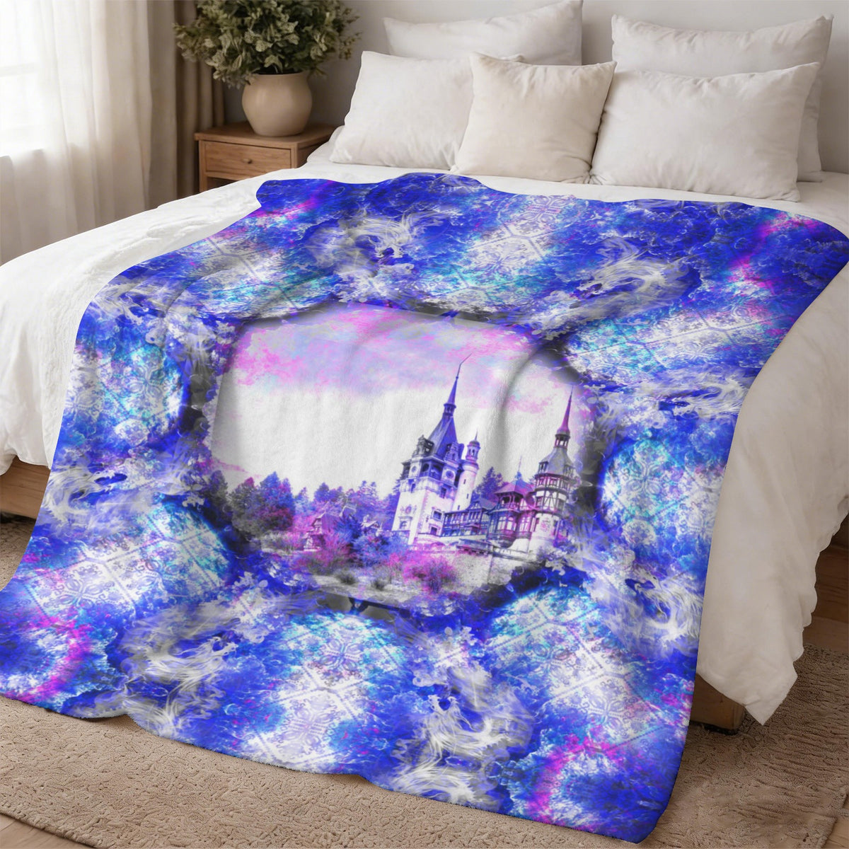 Katerina's I Will Come Again Desires Dragoness Dreams Sherpa Fleece Blanket 60" x 80" | Ships from USA