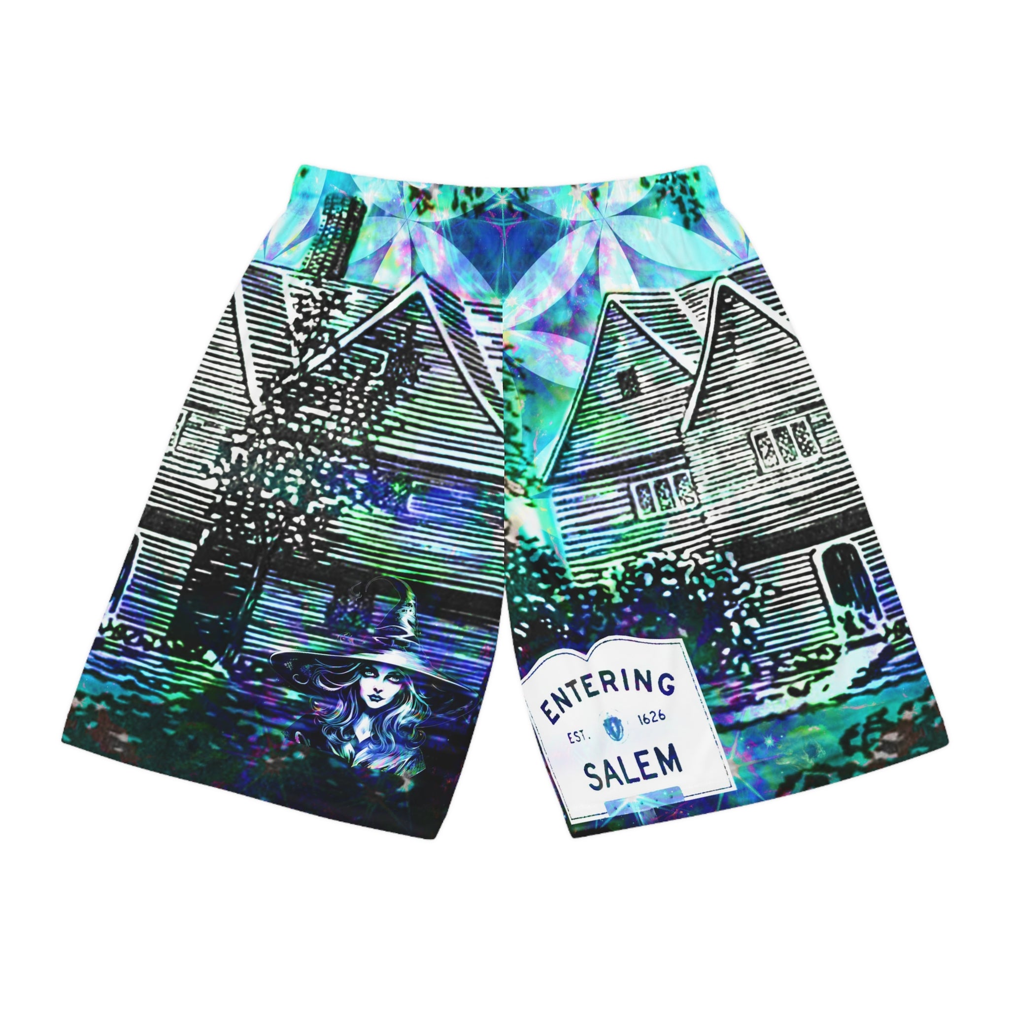 Katerina's Now and Forever Salem Witch Meditations Basketball Shorts