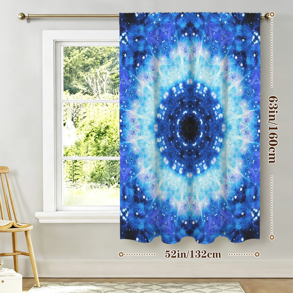Katerina's Noel Nouvelette Desires Window Curtain 52" x 63" ( 1 Piece ) | Ships from USA
