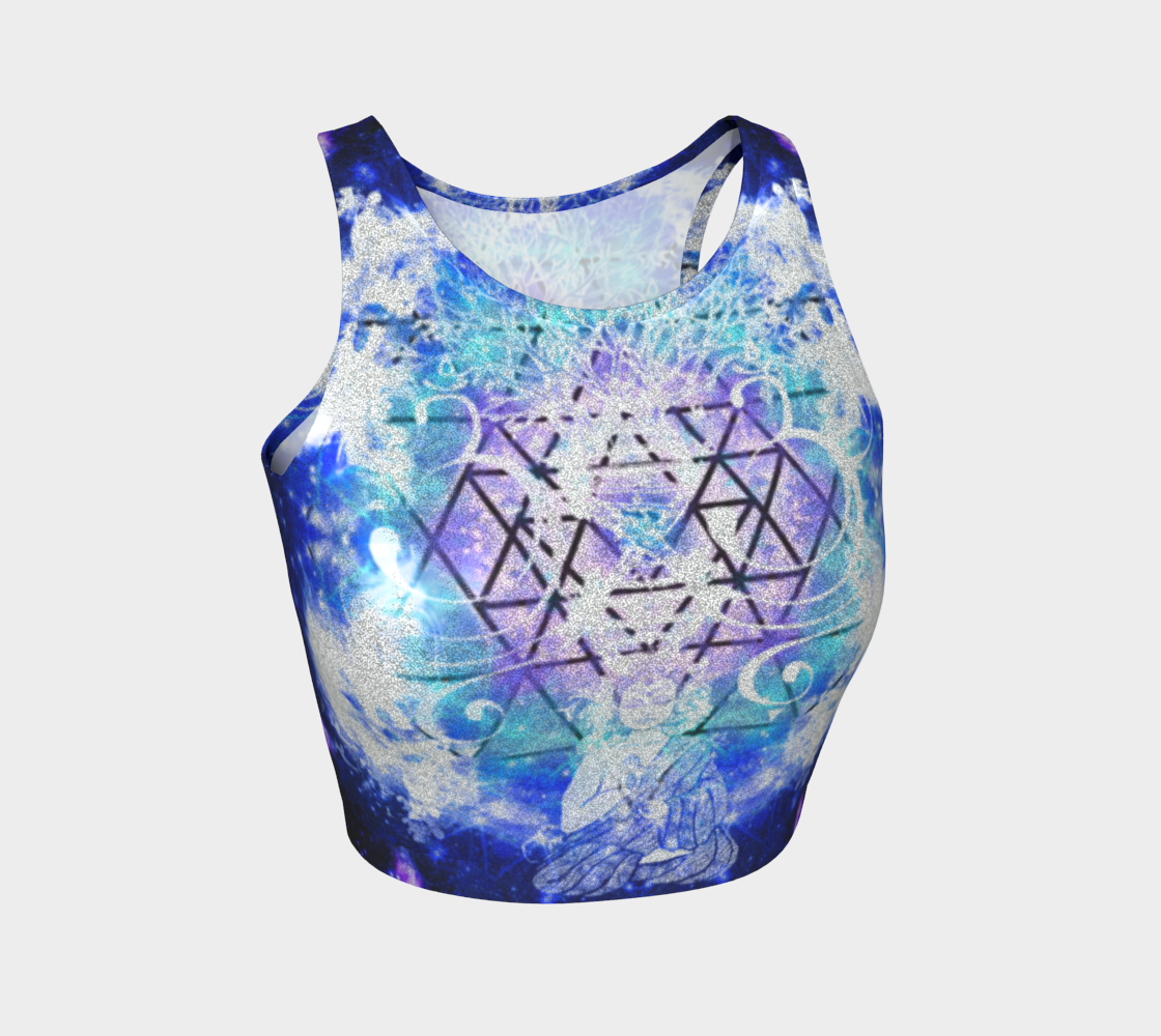 Amen Jin's Katerina's Eros & Psyche Buddha Meditations Athletic Crop Top