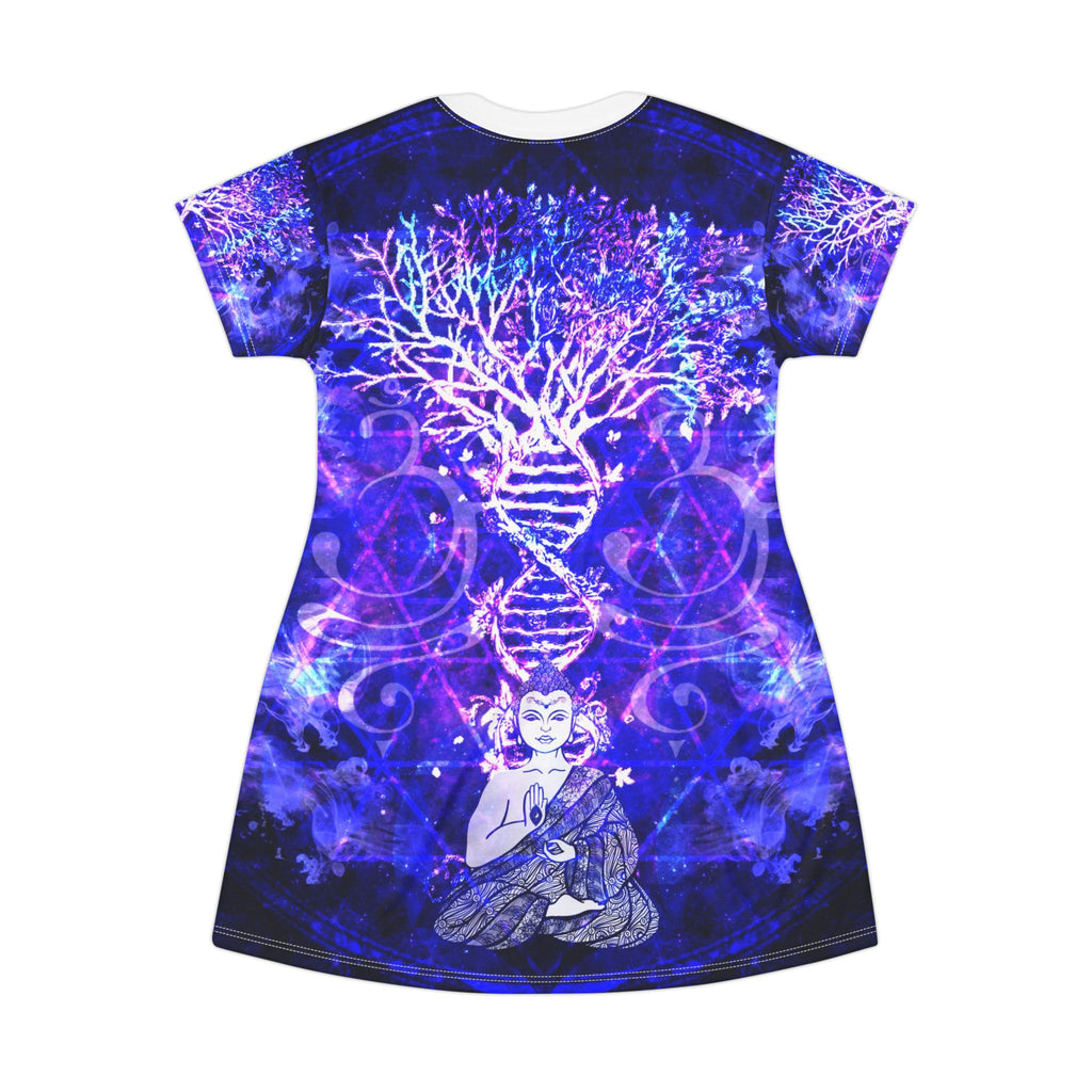 Katerina's Dragon's Eye Buddha Meditations T-Shirt Dress