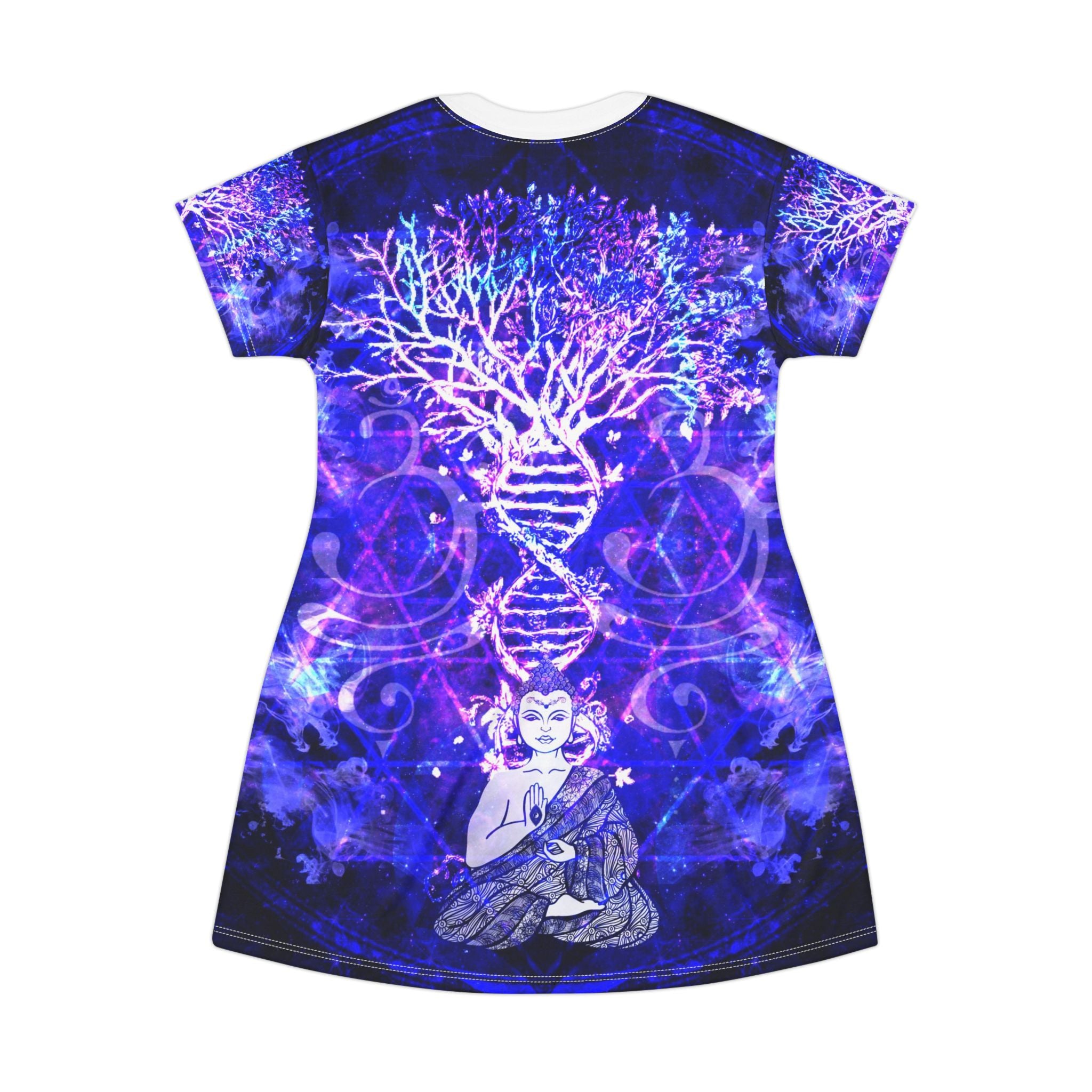 Katerina's Dragon's Eye Buddha Meditations T-Shirt Dress
