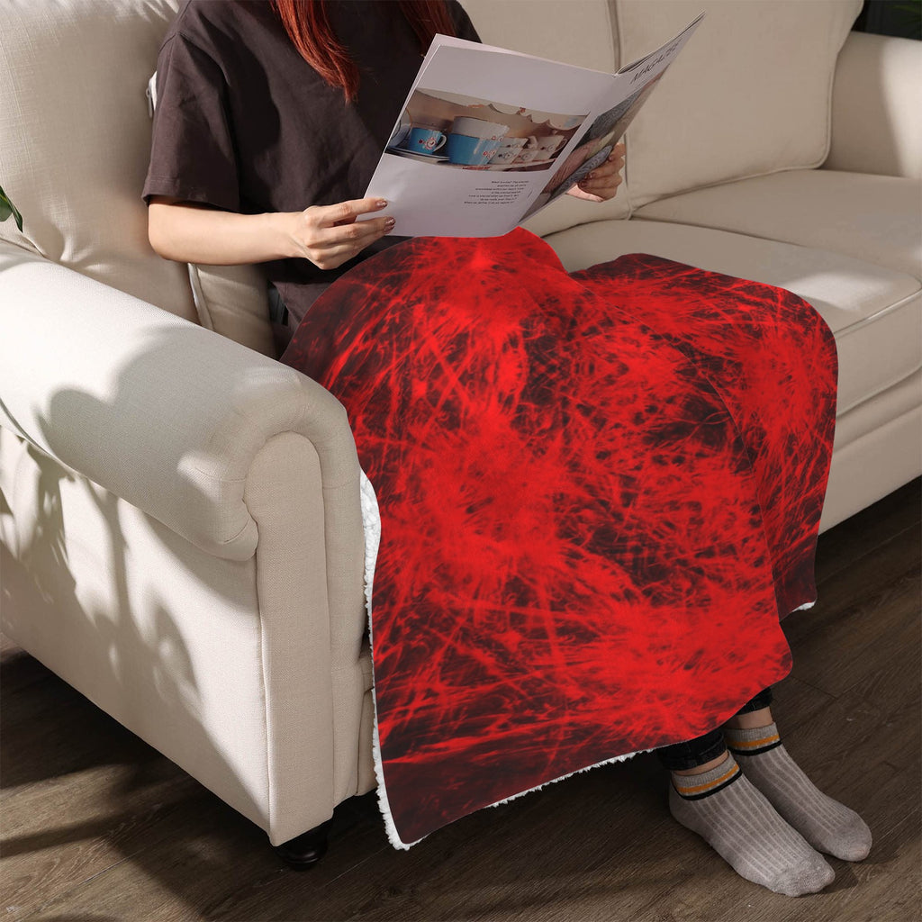 Katerina's Waiting for Hello Desires Sherpa Fleece Blanket 30" x 40" | Ships from USA