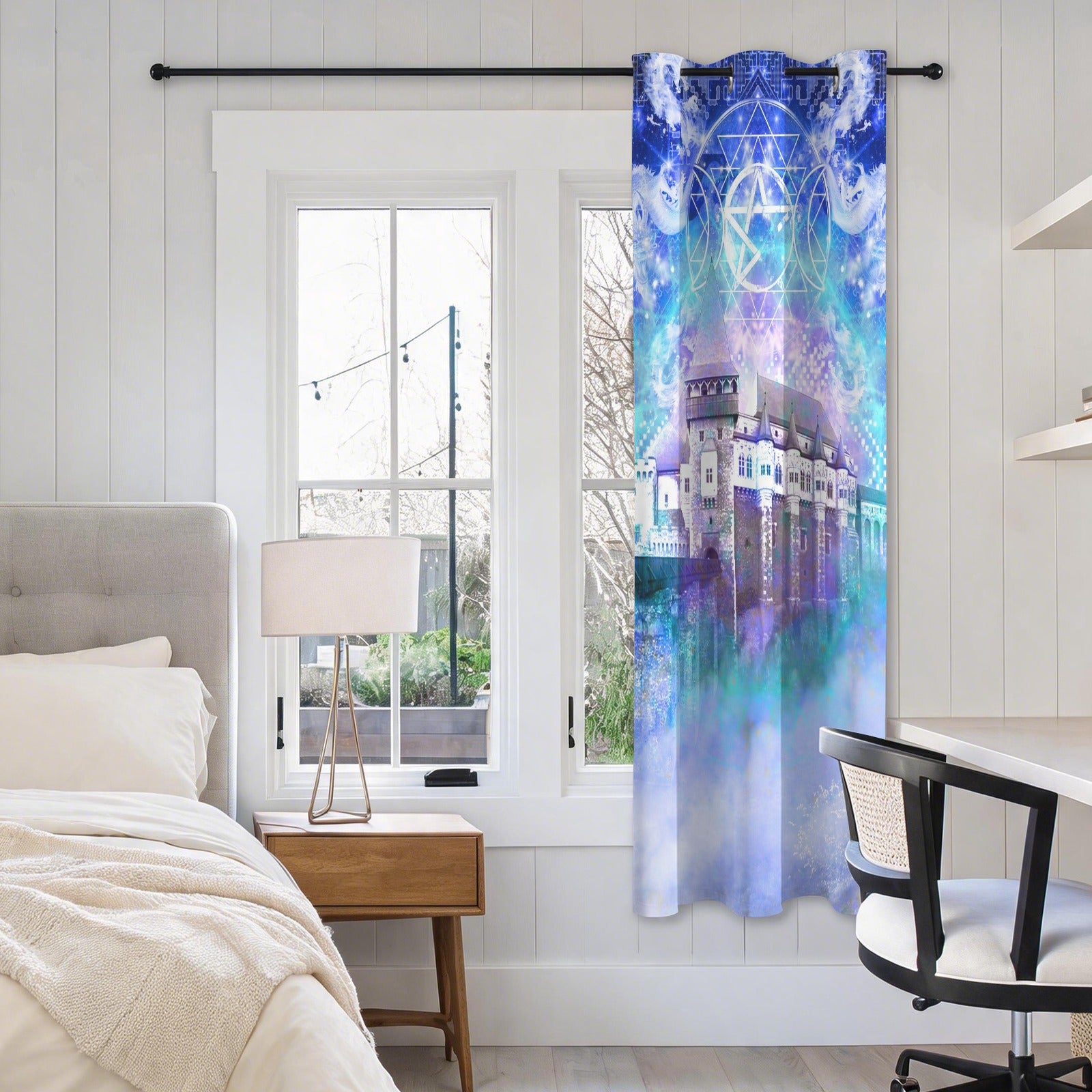 Amen Jin's Katerina's Eros & Psyche Dracularian Meditations Grommet Curtain 42" x 63" ( 1 Piece ) | Ships from USA