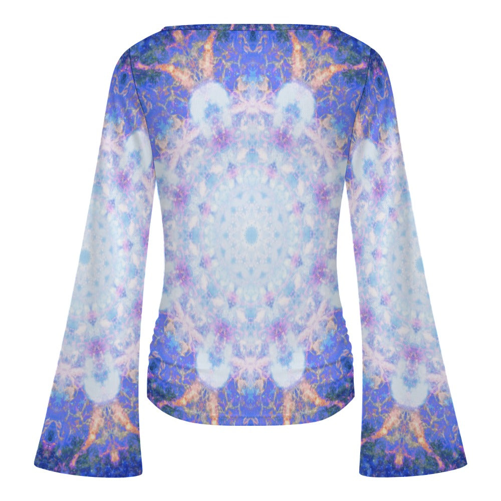 Amen Jin's Afterall Desires Women's Boat Neck Bell Sleeve T-shirt