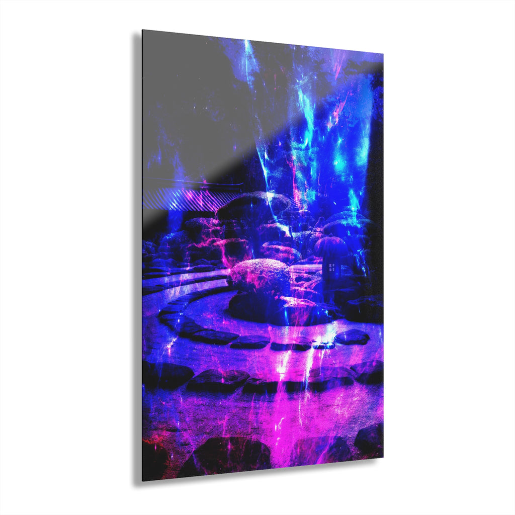Amethyst Tranquil Garden Dreams Acrylic Prints (French Cleat Hanging)
