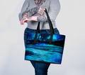 Dancing Sea Dreams Vegan Leather Tote Bag