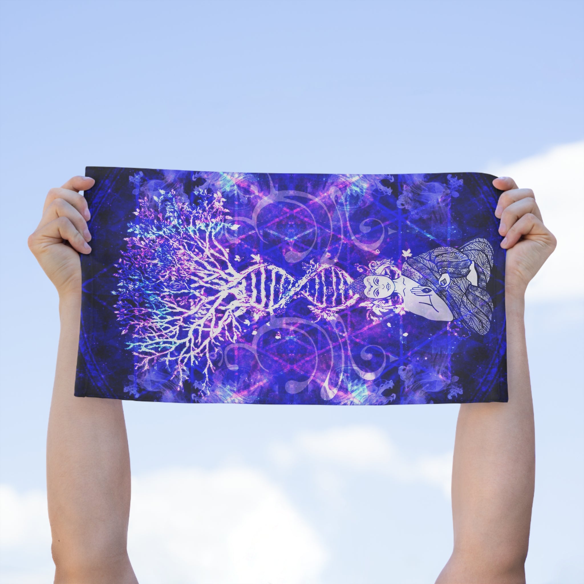 Katerina's Dragon's Eye Buddha Meditations Rally Towel, 11x18