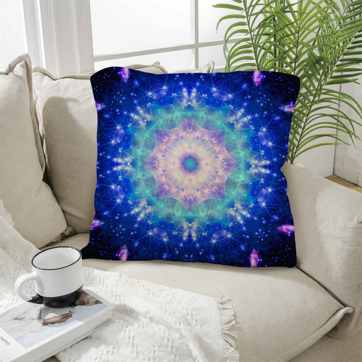 Amen Jin's Katerina's Eros & Psyche Desires Linen Throw Pillow 18" x 18" ( 1 Piece ) | Ships from USA