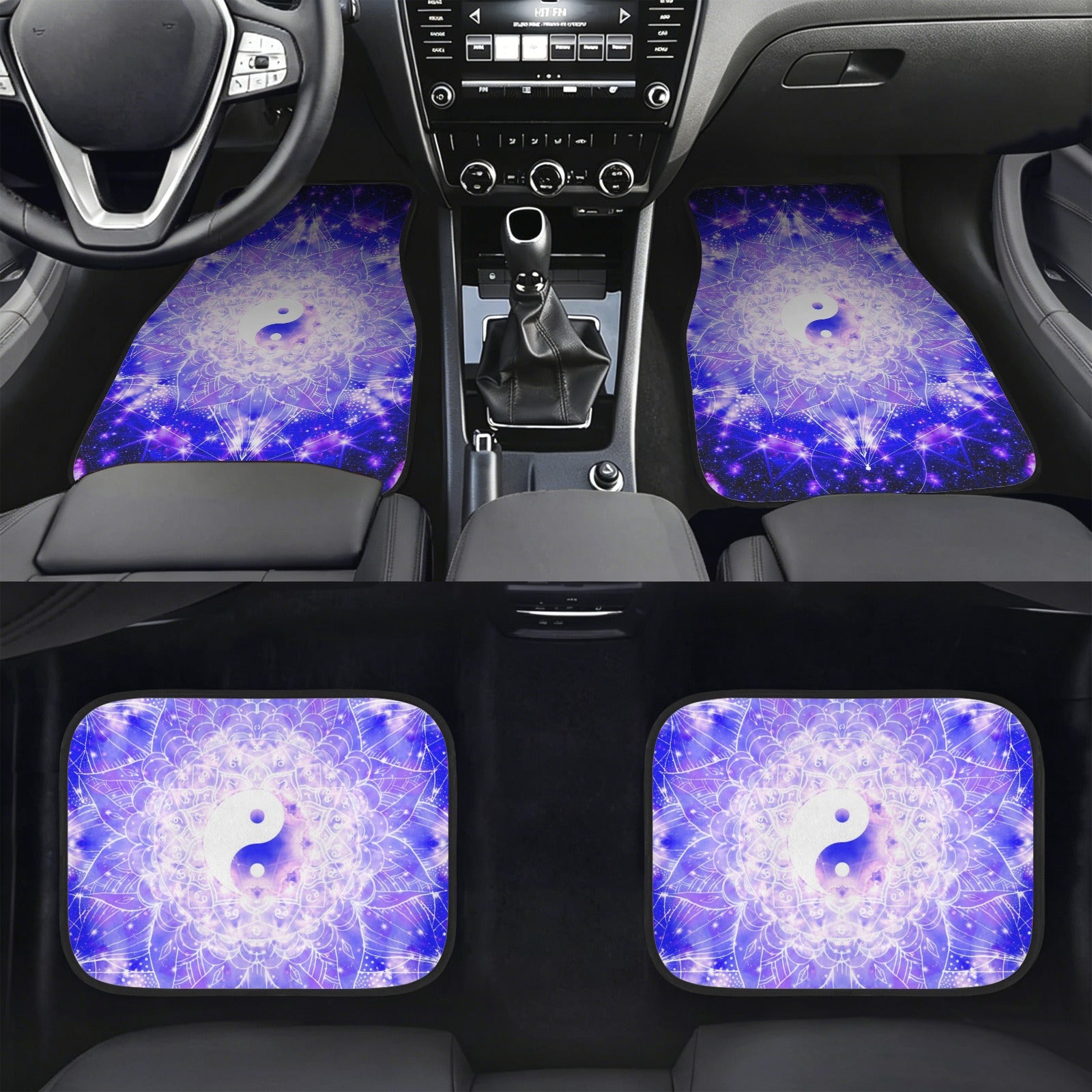 Katerina's Psyche Yin Yang Meditations 4-Piece Car Floor Mats （Customized Separately）| Ships from USA
