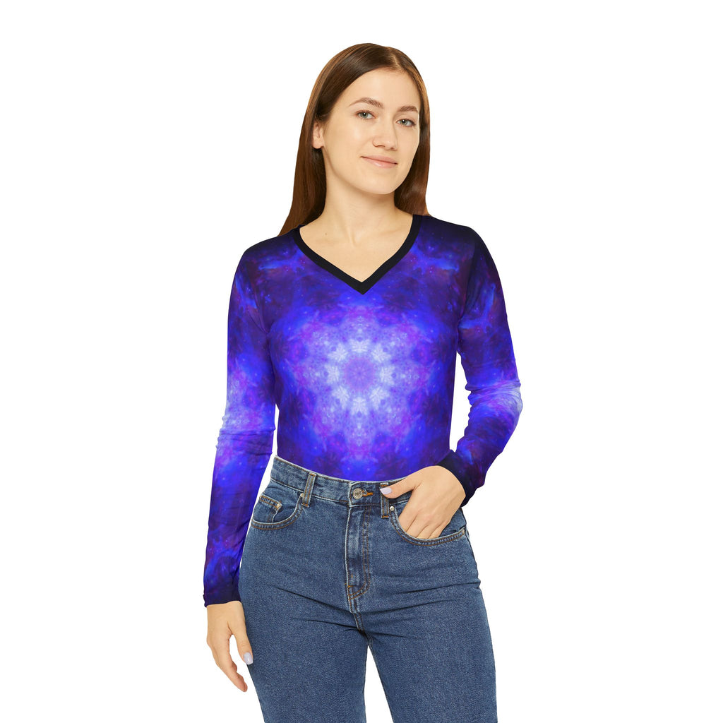 Ajna Desires Long Sleeve V-neck Shirt