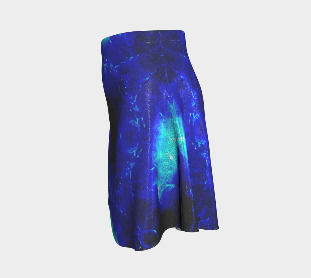 Amen Jin's Blue Fire Desires Flare Skirt