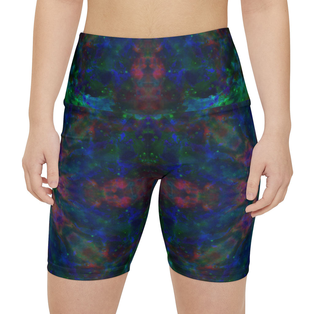 Spirited Marie Rainbow Universe Desires Women's Workout Shorts