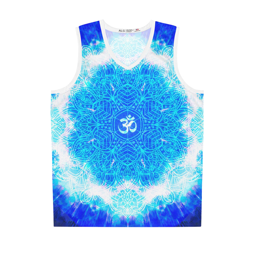 Amen Jin's Blue Sun Om Meditations Basketball Jersey