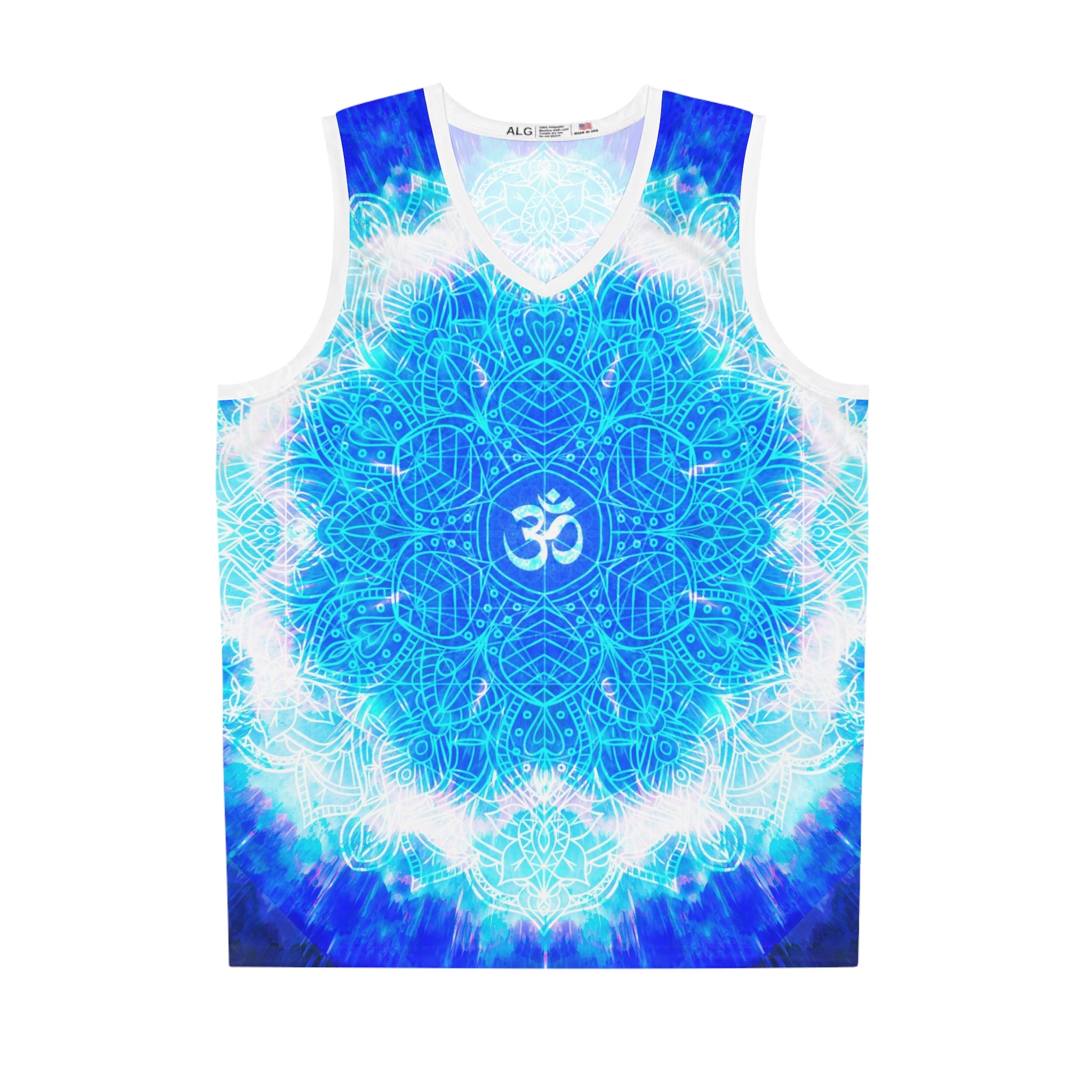 Amen Jin's Blue Sun Om Meditations Basketball Jersey