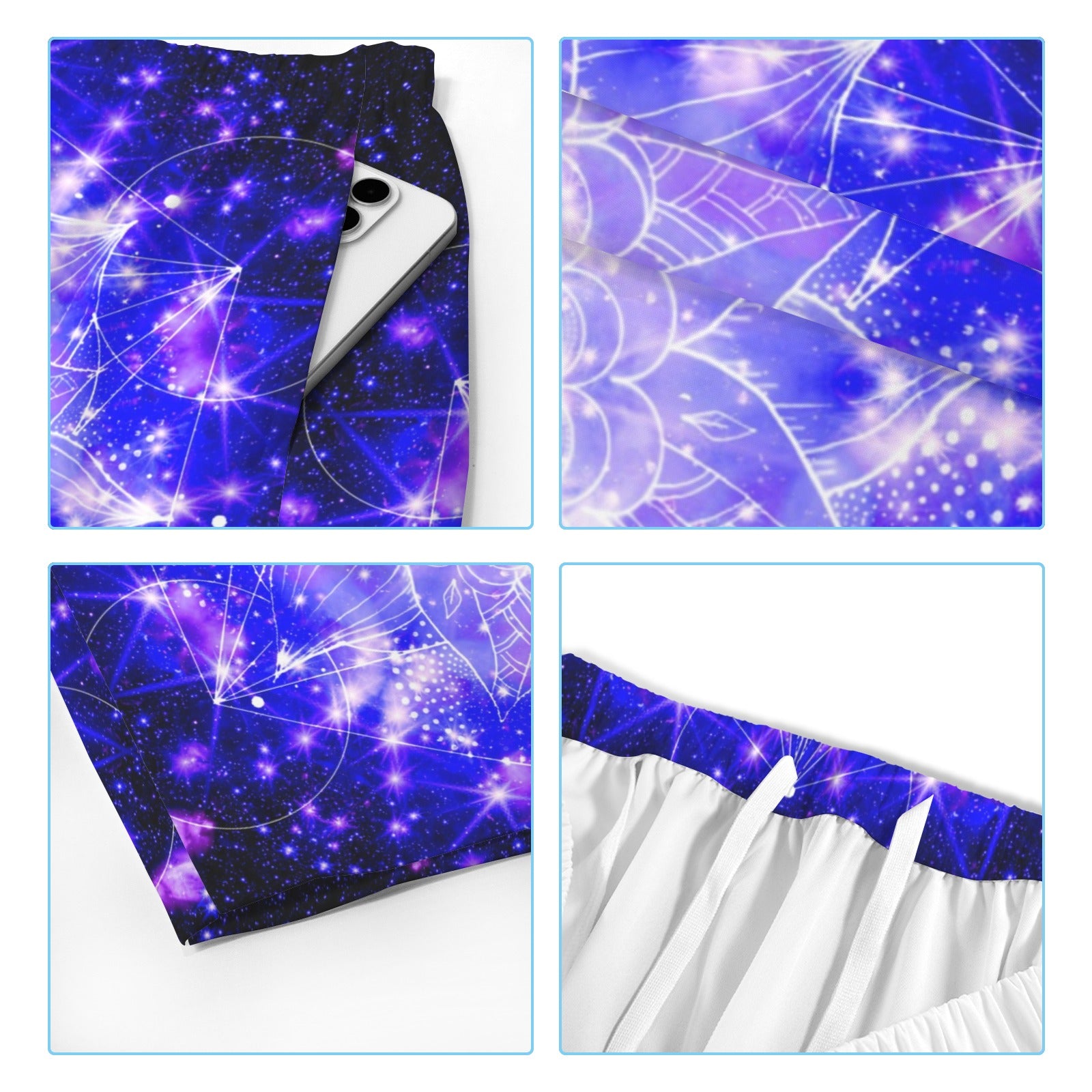 Katerina's Psyche Yin Yang Meditations Men's All Over Print Beach Shorts (Sets 26) | Ships from USA