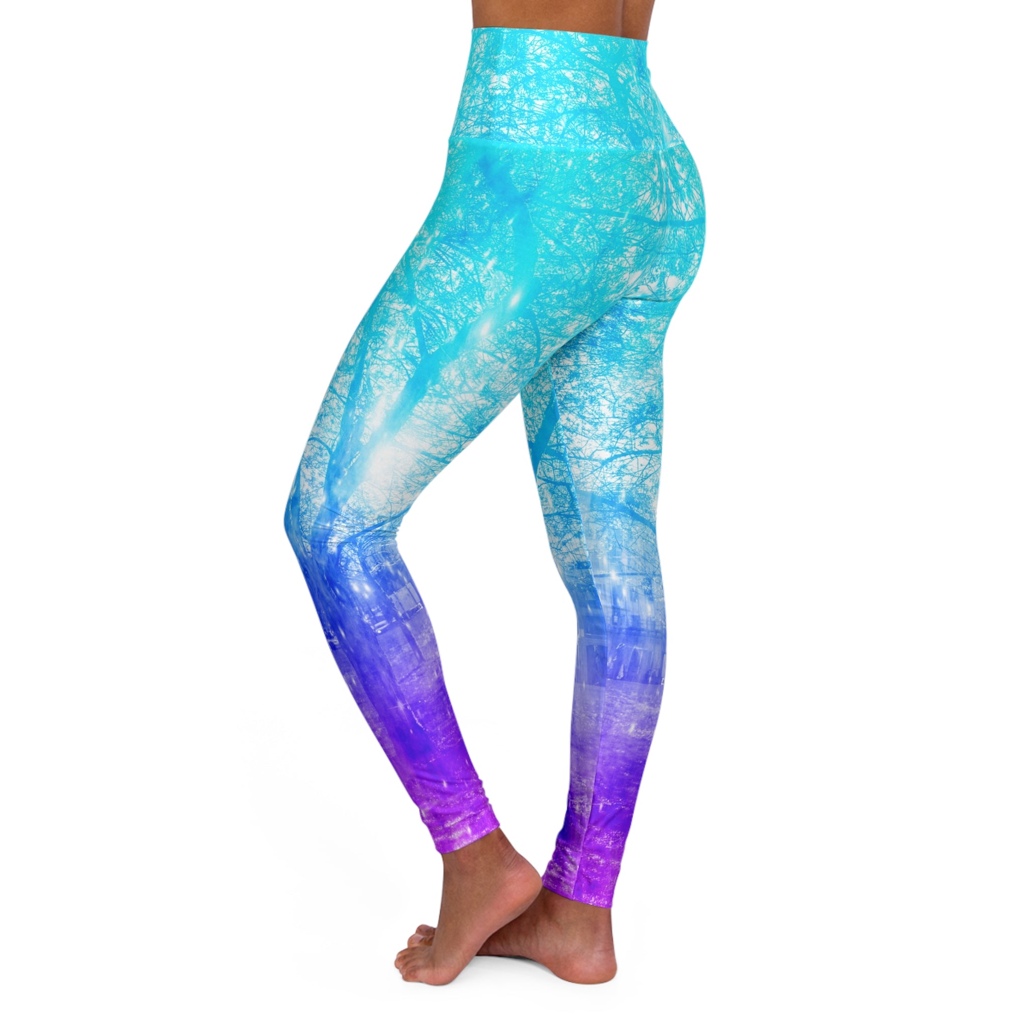 Vernal Tree Dreams High Waisted Yoga Leggings