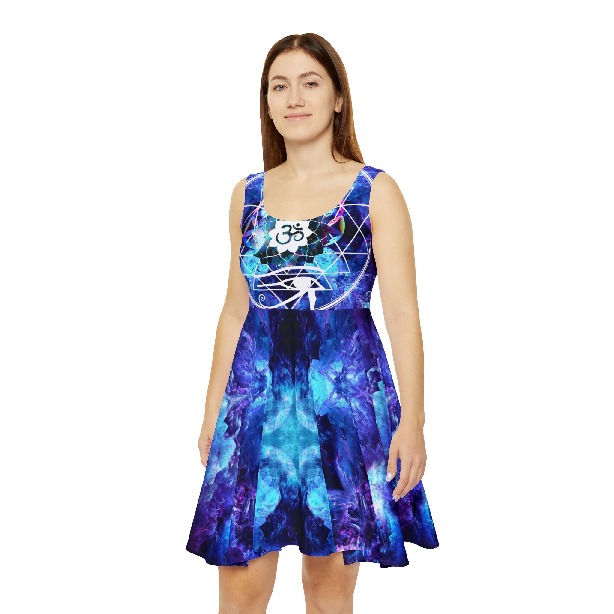 Amen Jin's Dragon's Gate Fairy Om Meditations Women's Skater Dress