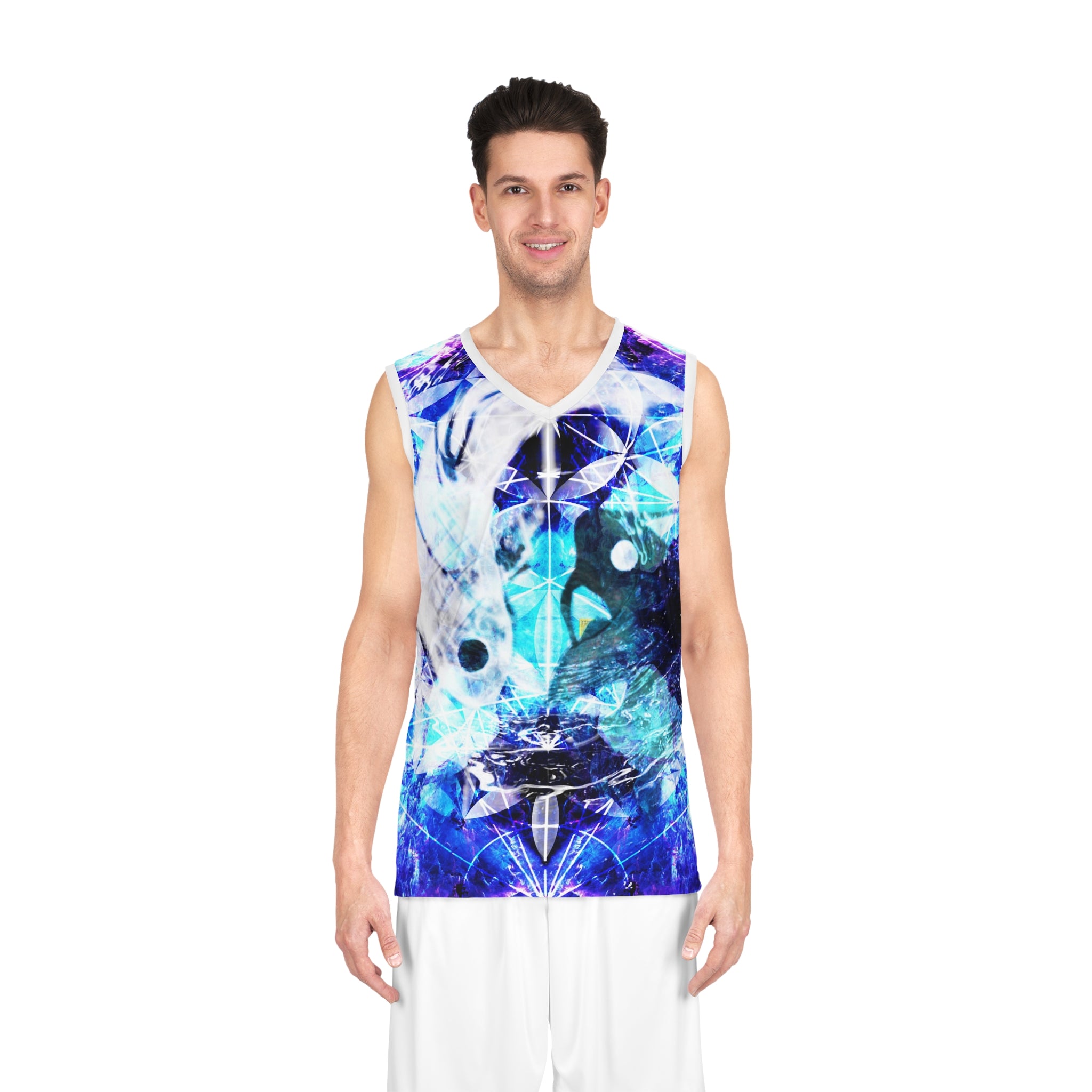Amen Jin's Dragon's Gate Koi Meditations Basketball Jersey