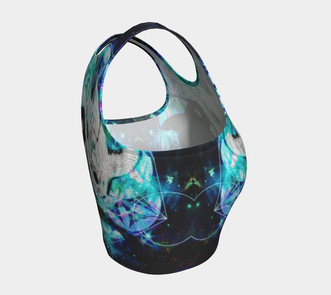 Katerina's Now and Forever Koi Meditations Athletic Crop Top