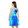 Amen Jin's Blue Fire Koi Meditations Women's Skater Dress