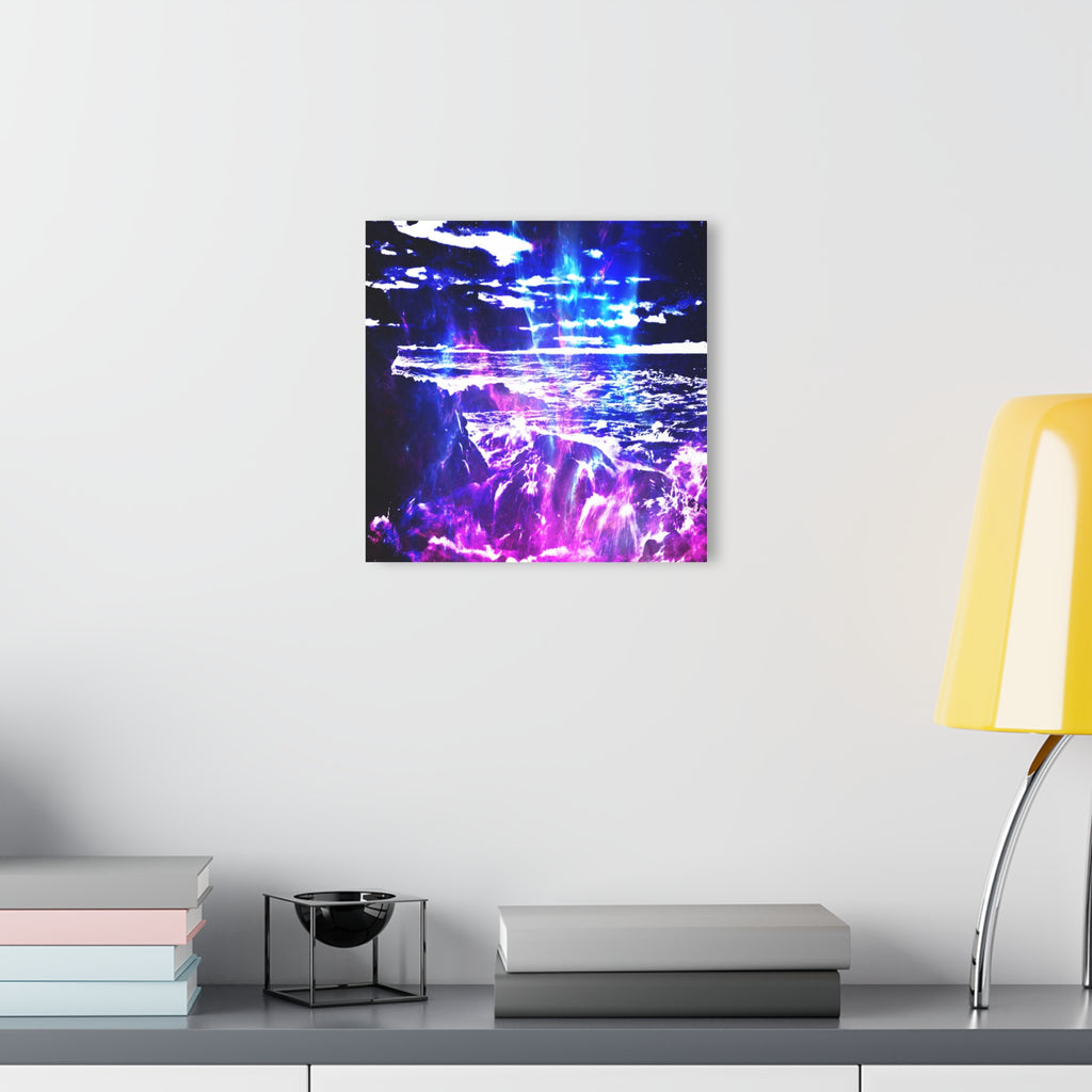 Amethyst Cosmic Falls Dreams Acrylic Prints (French Cleat Hanging)