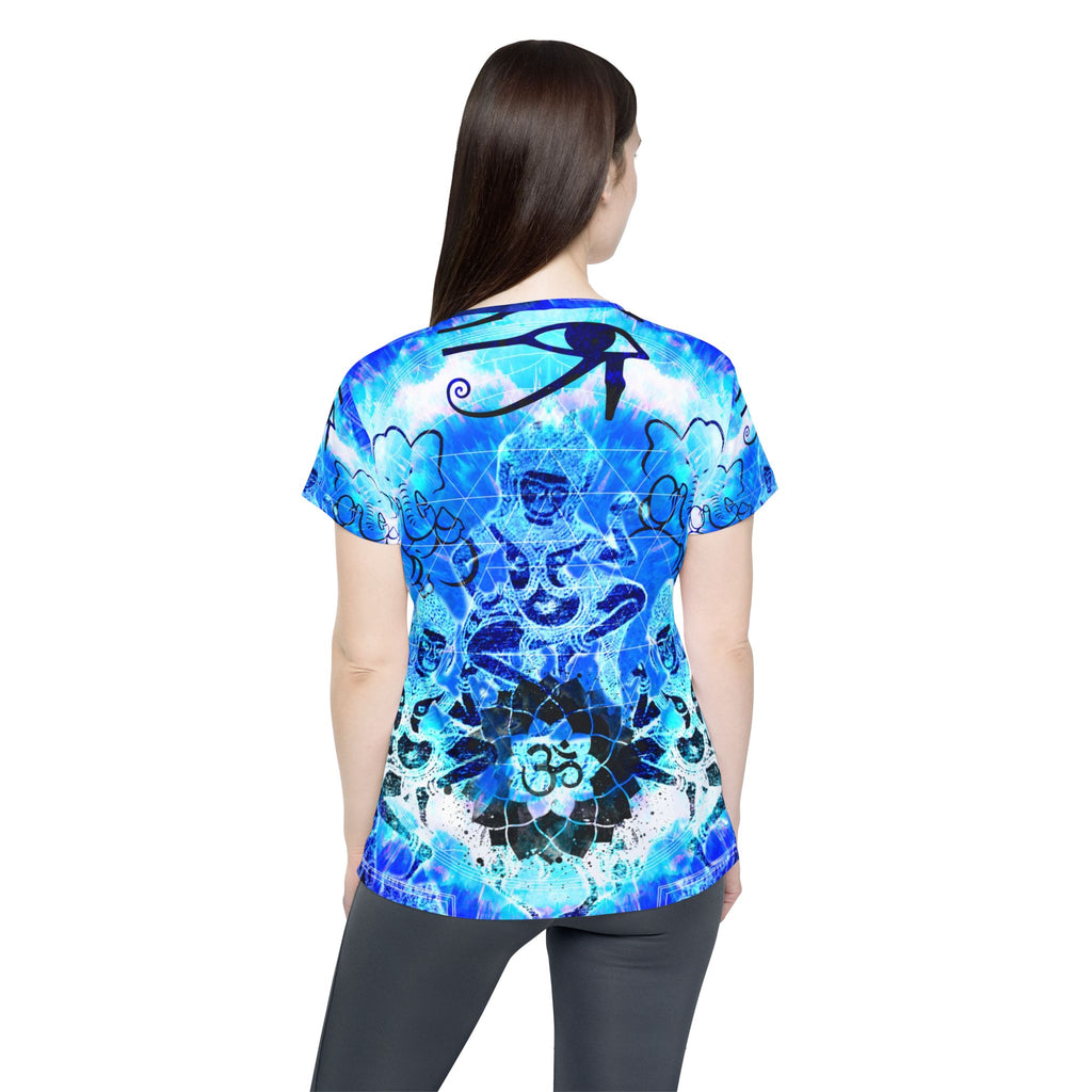 Amen Jin's Blue Sun Zen Meditations Women's Sports Jersey