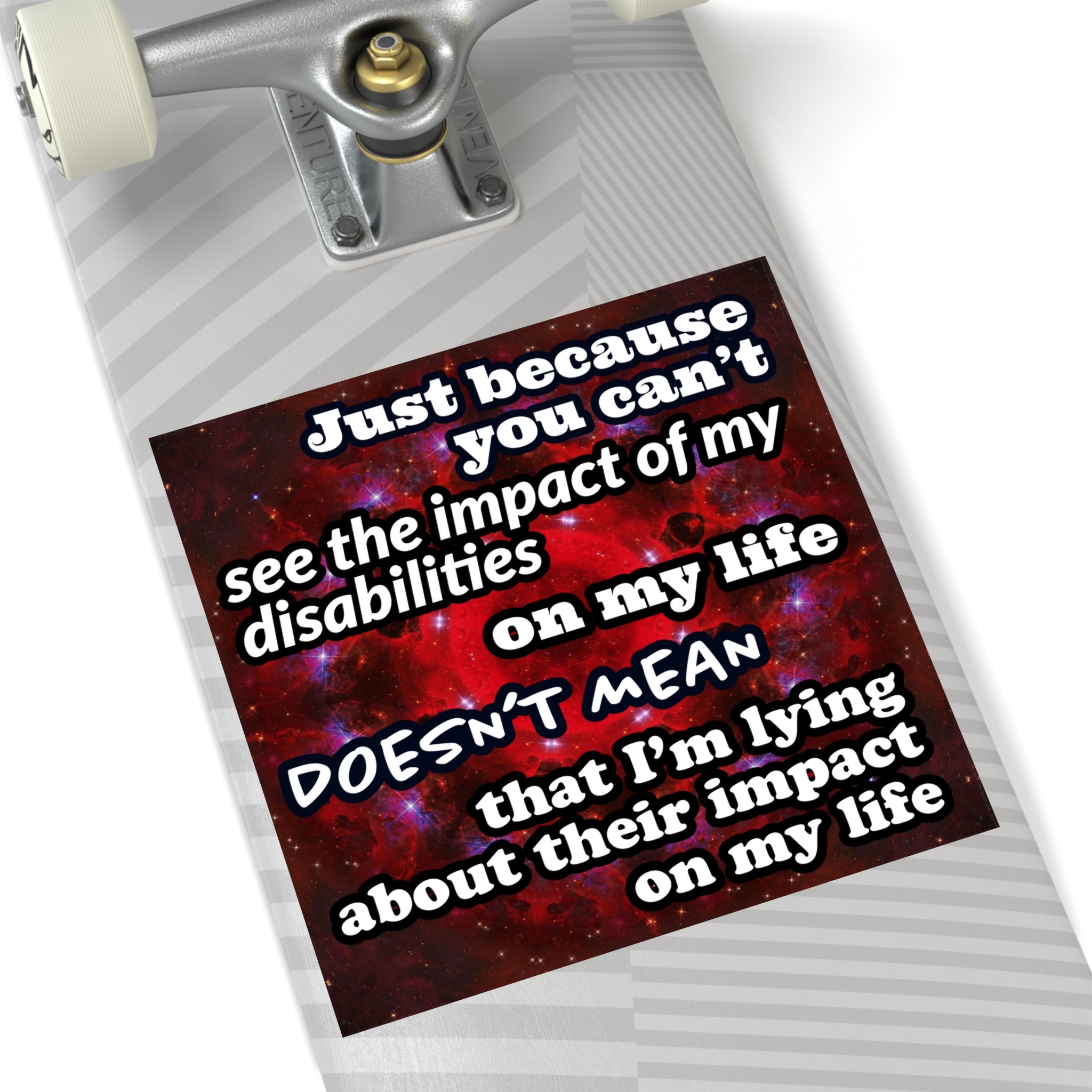 Katerina's Battle Symphony Desires "Just Because You Can't" Square Stickers, Indoor\Outdoor