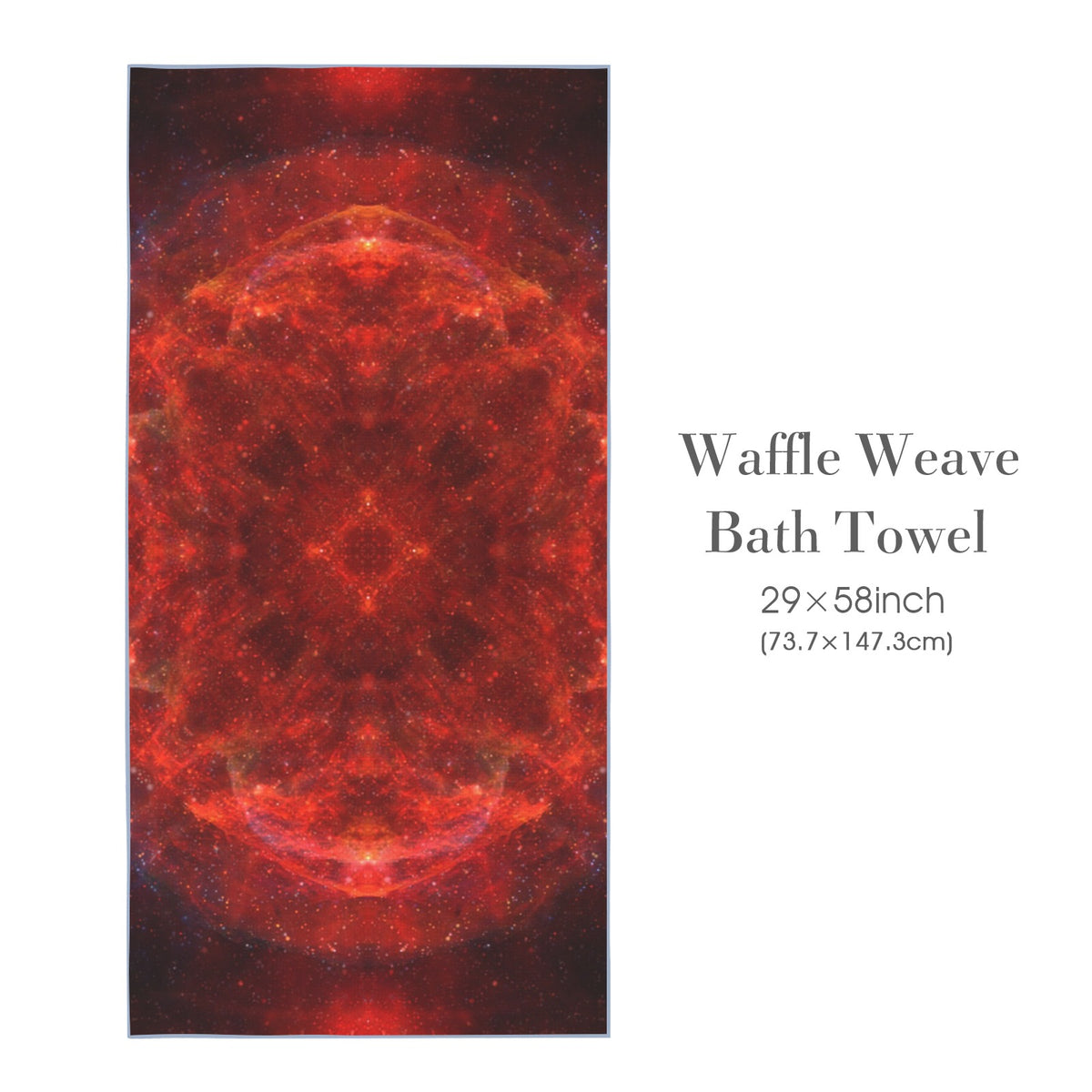 Katerina's Love and Hatred Desires Waffle Weave Bath Towel 29" x 58" | Ships from USA