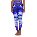 Amethyst Sapphire Dancing Sea Dreams High Waisted Yoga Leggings