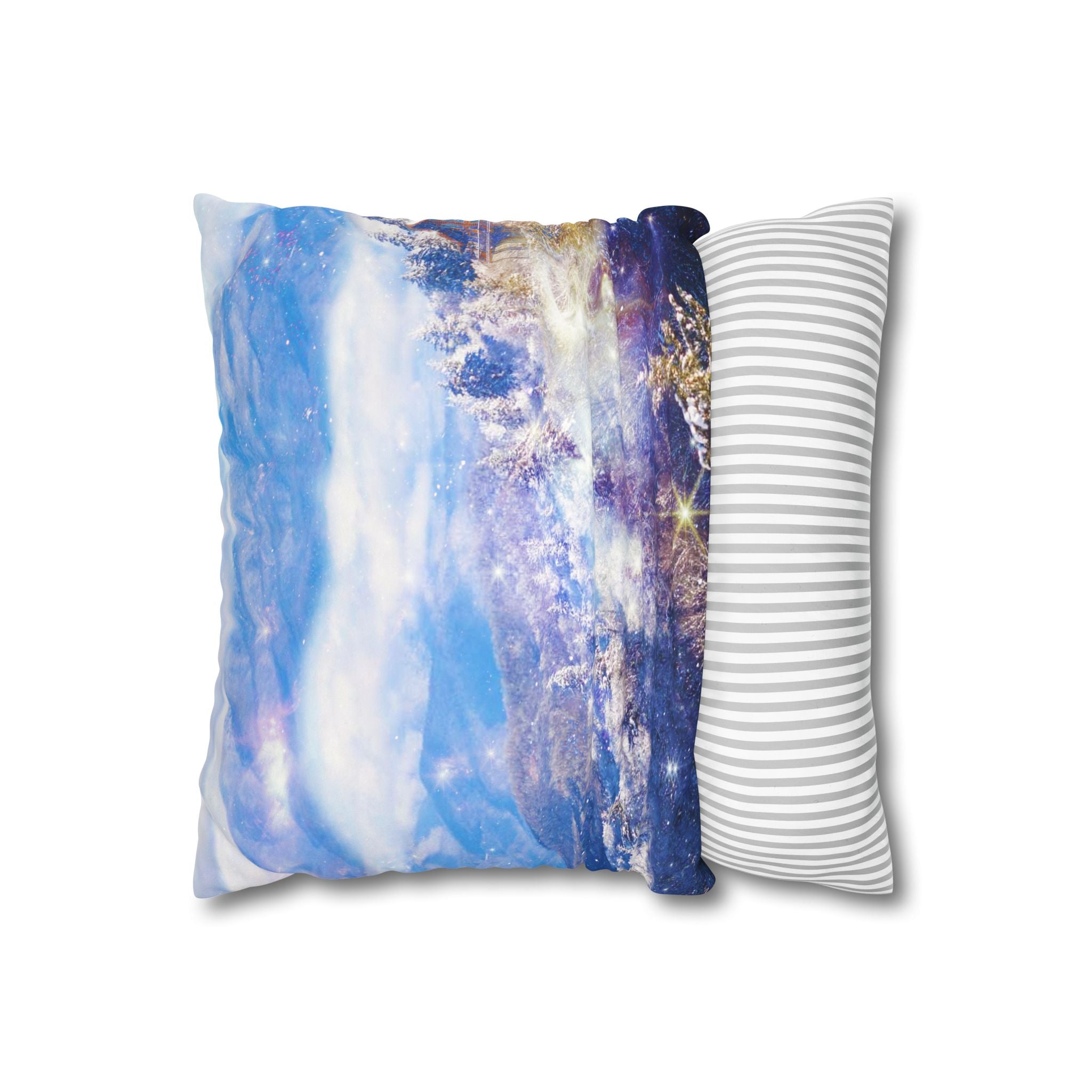 Katerina's Light a Way Smoky Mountain Dreams Faux Suede Square Pillowcase