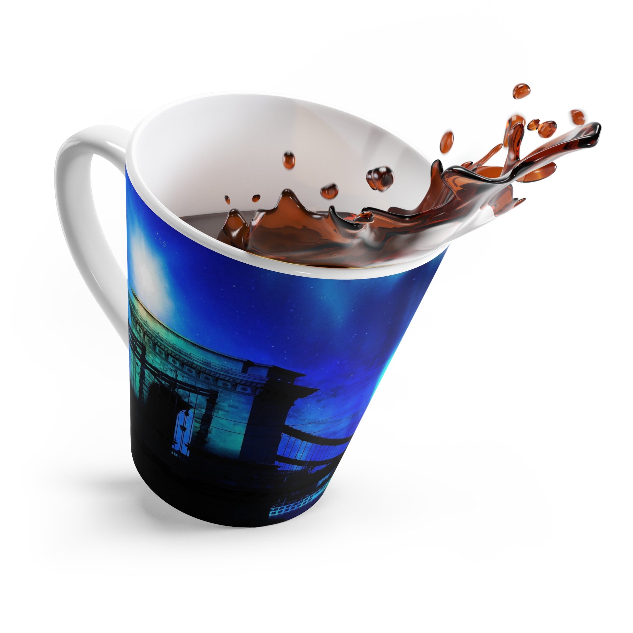 Cosmic Night in Budapest Dreams Latte Mug
