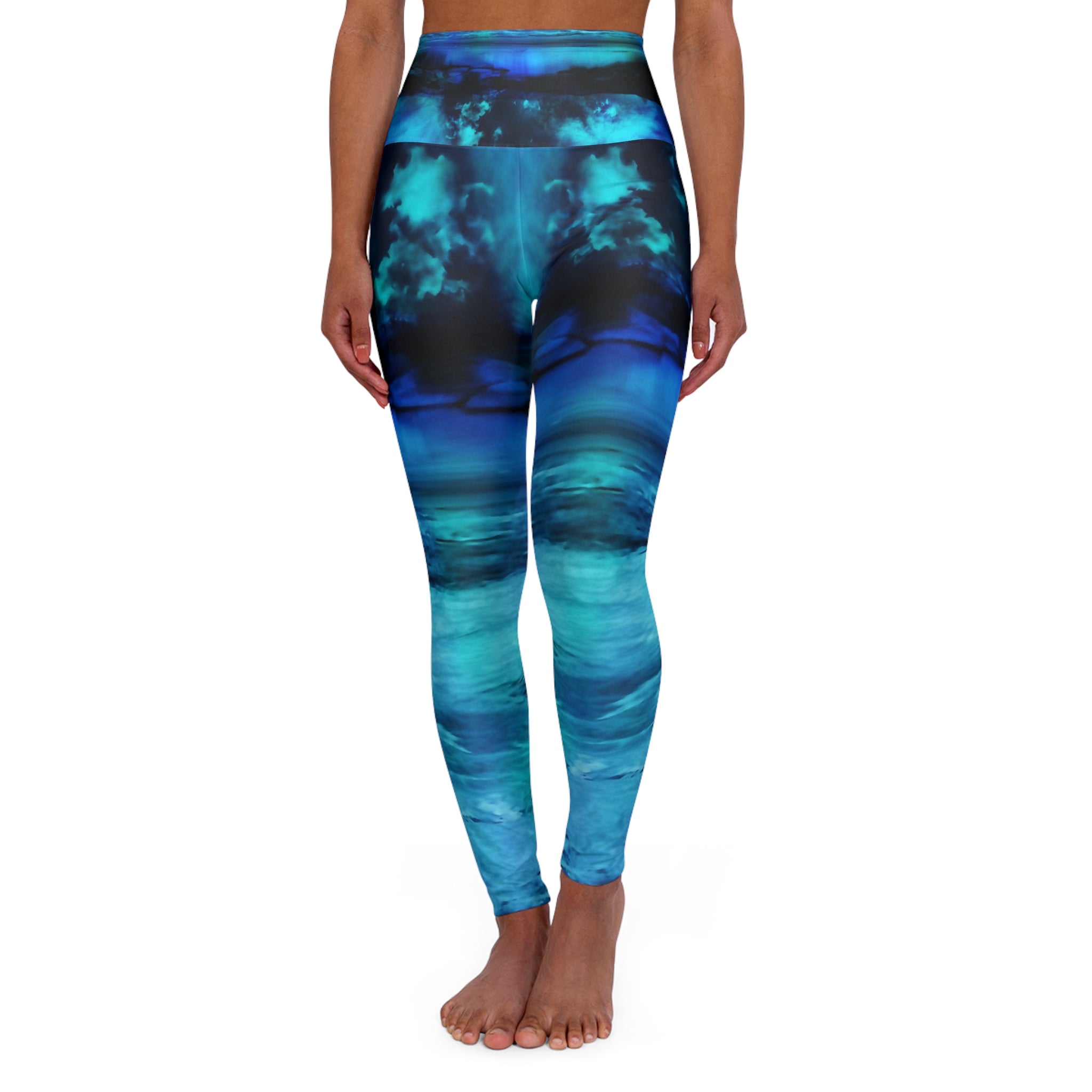 Dancing Lights Dreams High Waisted Yoga Leggings