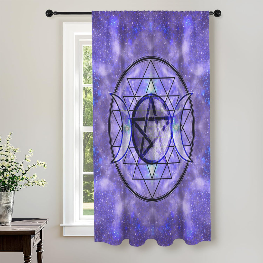 Katerina's Triple Goddess Magickal Desires Window Curtain 52" x 63" ( 1 Piece ) | Ships from USA