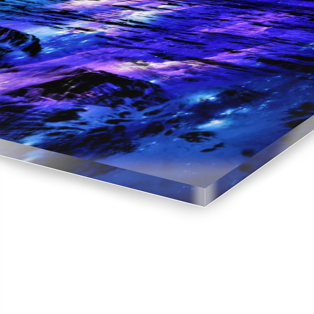 Amethyst Sapphire Cosmic Falls Dreams Acrylic Prints (French Cleat Hanging)