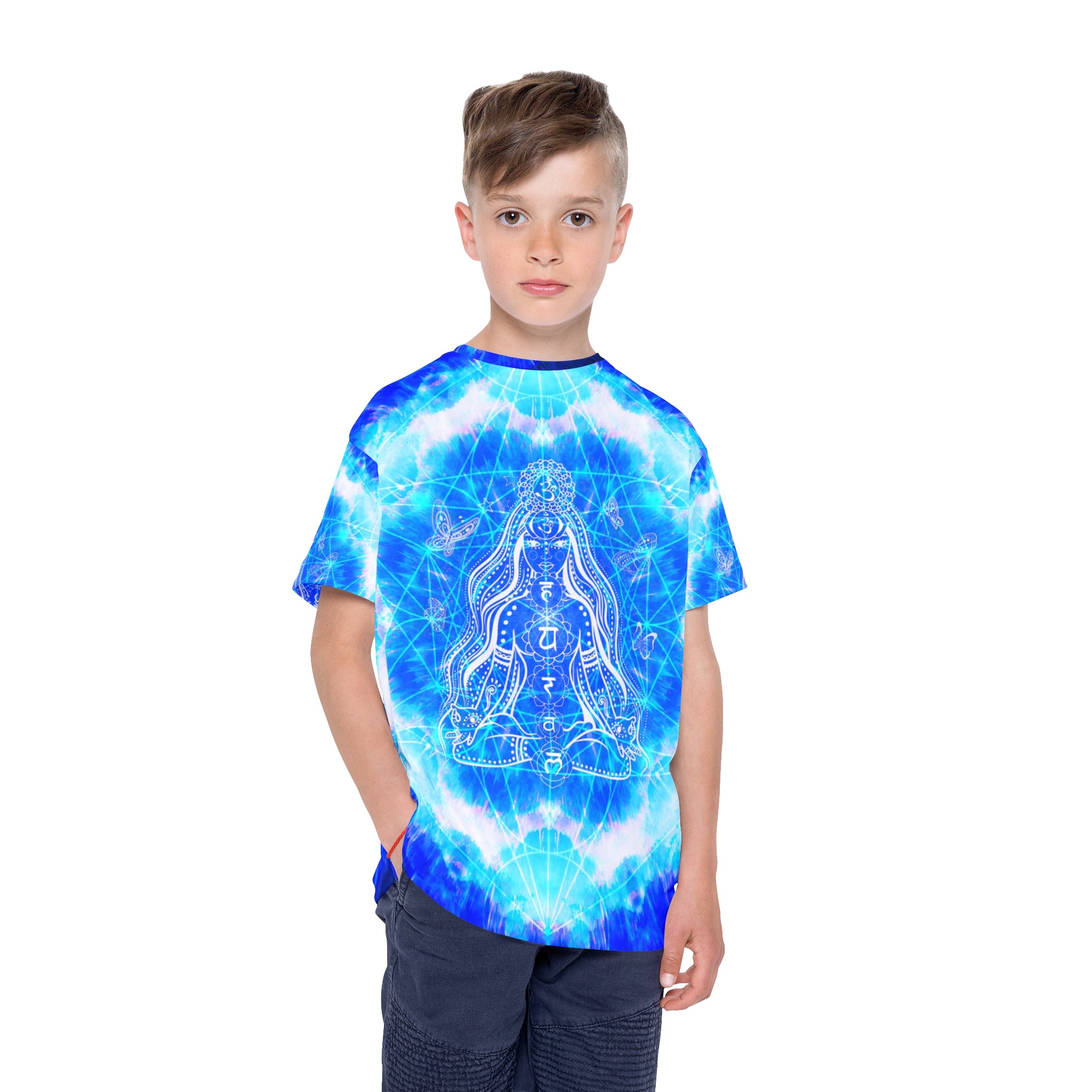 Amen Jin's Blue Sun Cosmic Meditations Kids Sports Jersey
