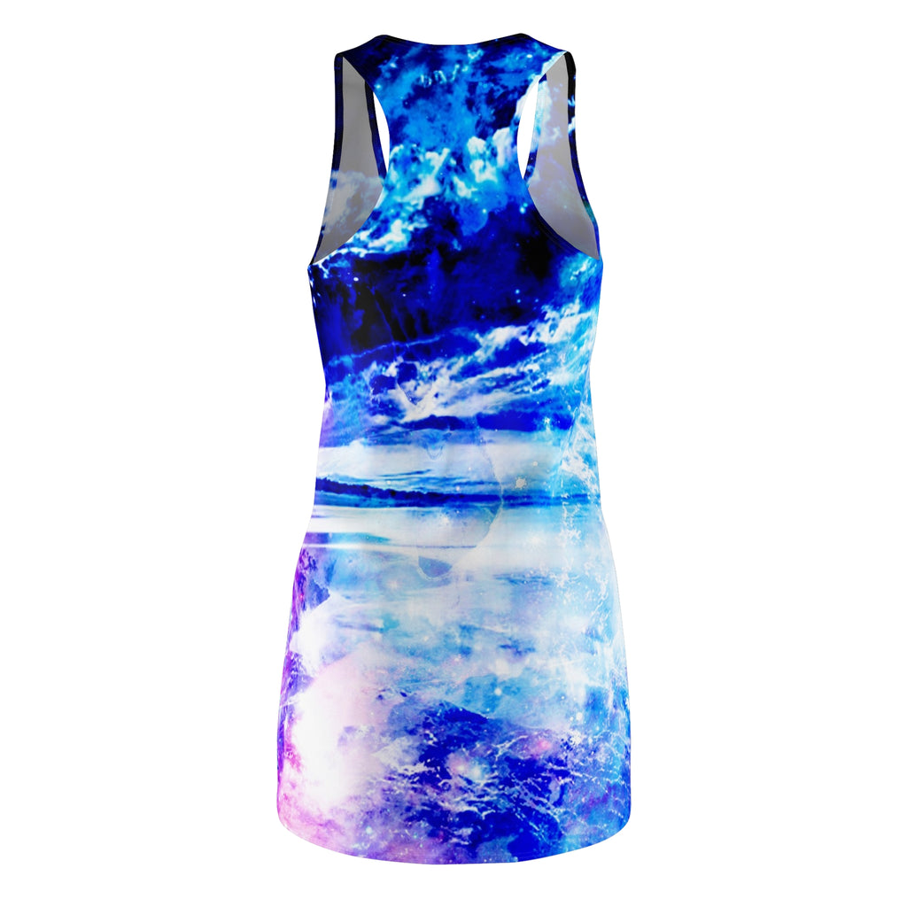 Creation's Heaven Dancing Sea Dreams Women's Racerback Dress