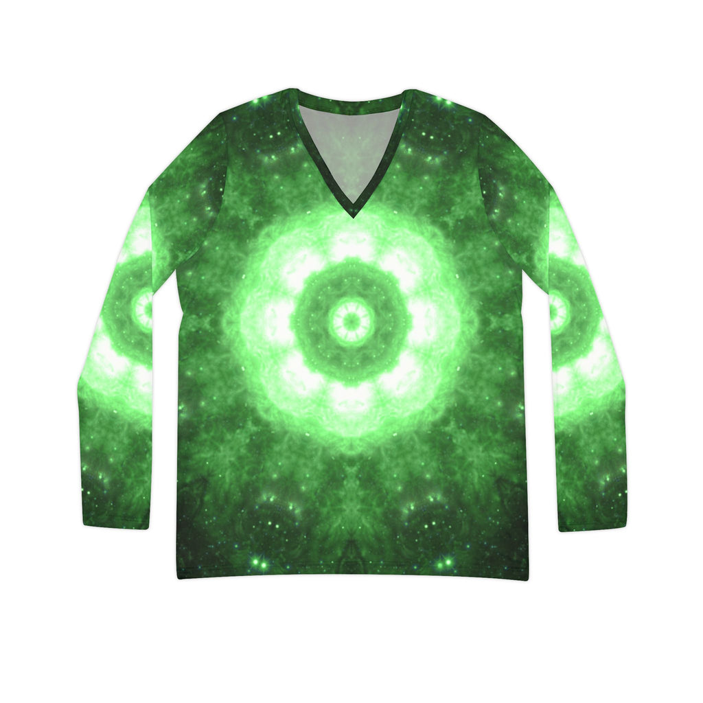 Anahata Desires Long Sleeve V-neck Shirt