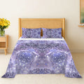 Katerina's Lilac Star Desires 3-Piece Bedding Set (Bed Sheet + Pillowcases)  | Ships from USA