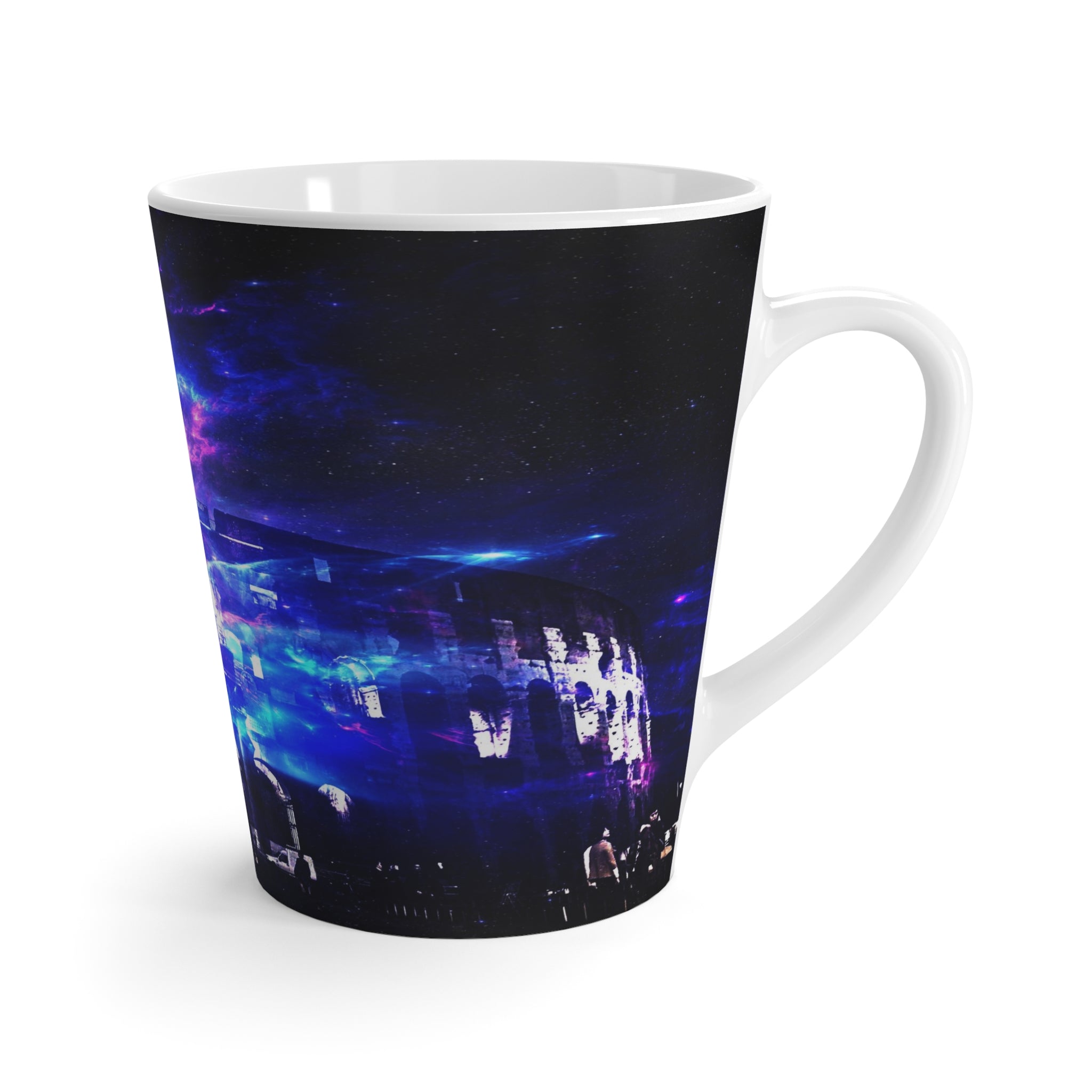 Amethyst Dreams of Roman Patterns Past Latte Mug