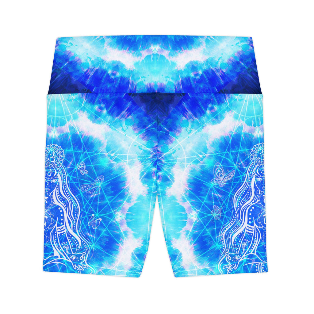 Amen Jin's Blue Sun Cosmic Meditations Women's Workout Shorts