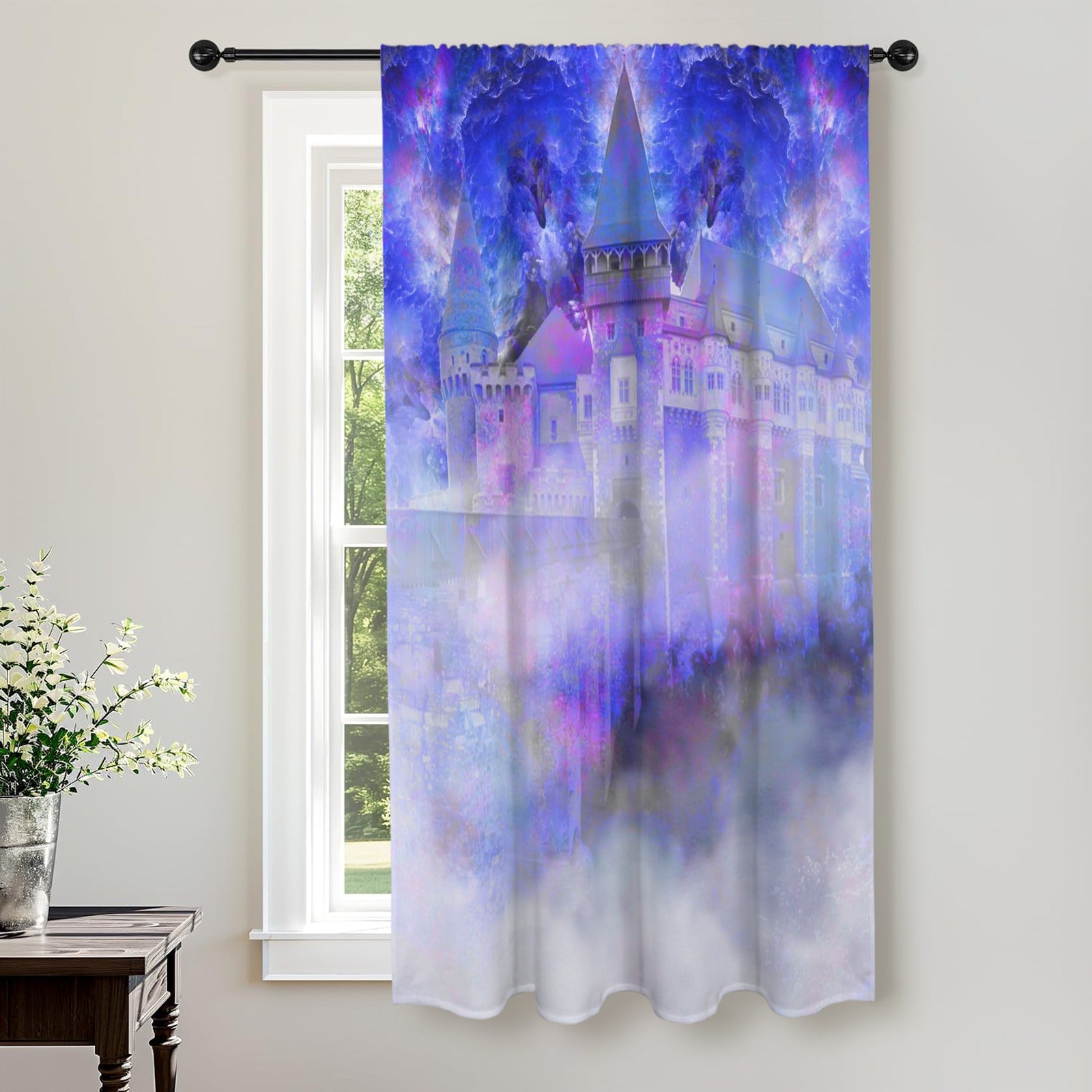 Katerina's I Will Come Again Translyvanian Desires Window Curtain 52" x 63" ( 1 Piece ) | Ships from USA