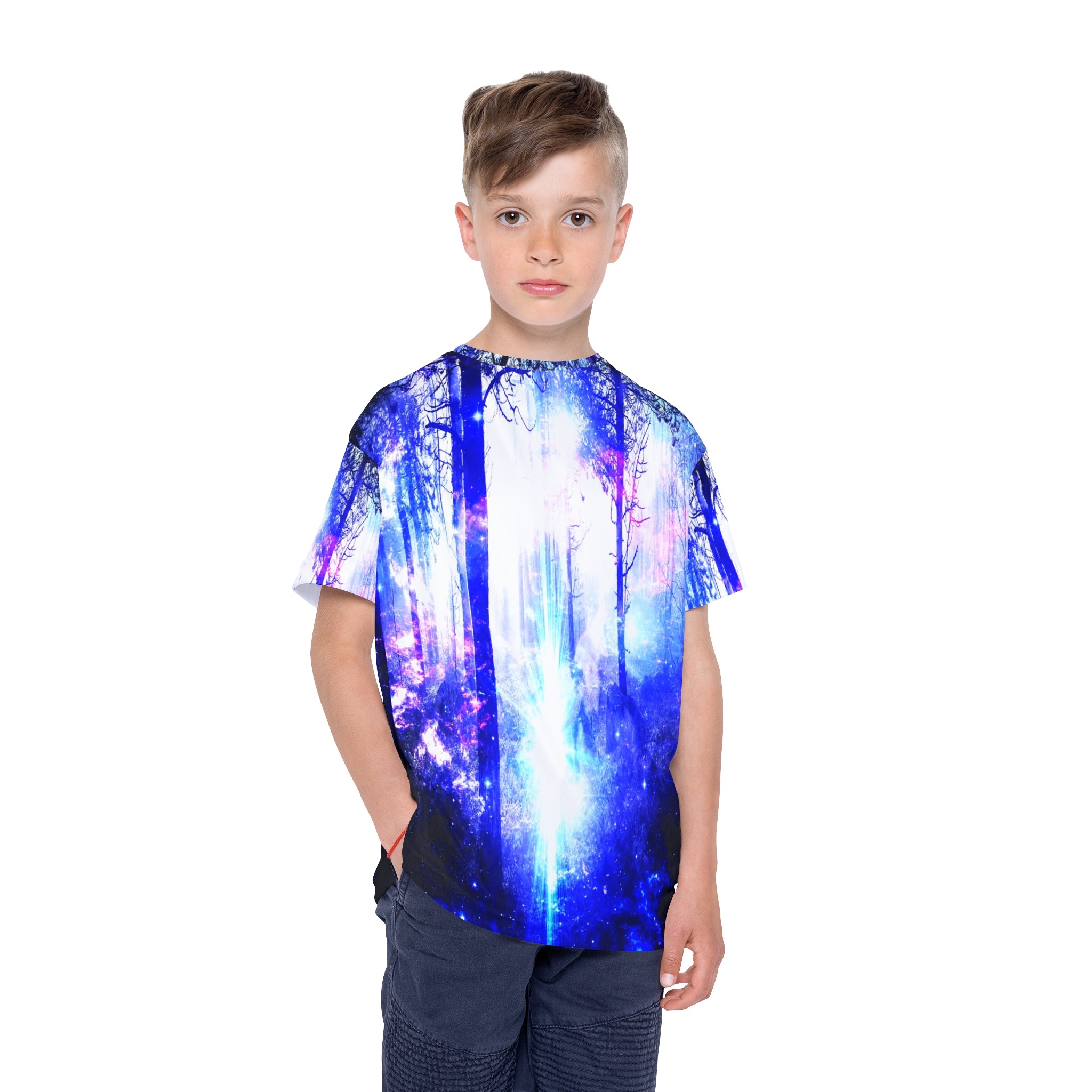 Iridescent Mystic Night Dreams Kids Sports Jersey
